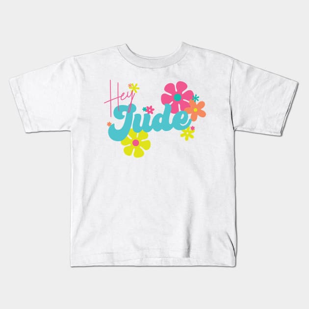 Hey JUDE 1 Kids T-Shirt by blurryfromspace